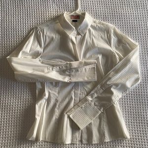 Thomas Pink Fitted White Blouse